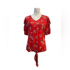 Cure Women’s Size Medium Floral Blouse Top.